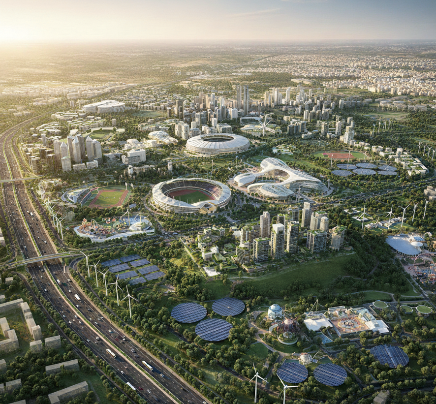 Development of Amra City banner